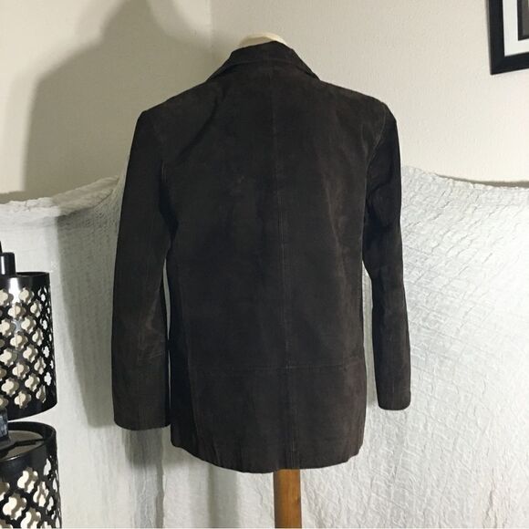 Savannah VTG 100% Leather Brown Jacket  Size 4P - Picture 6 of 14